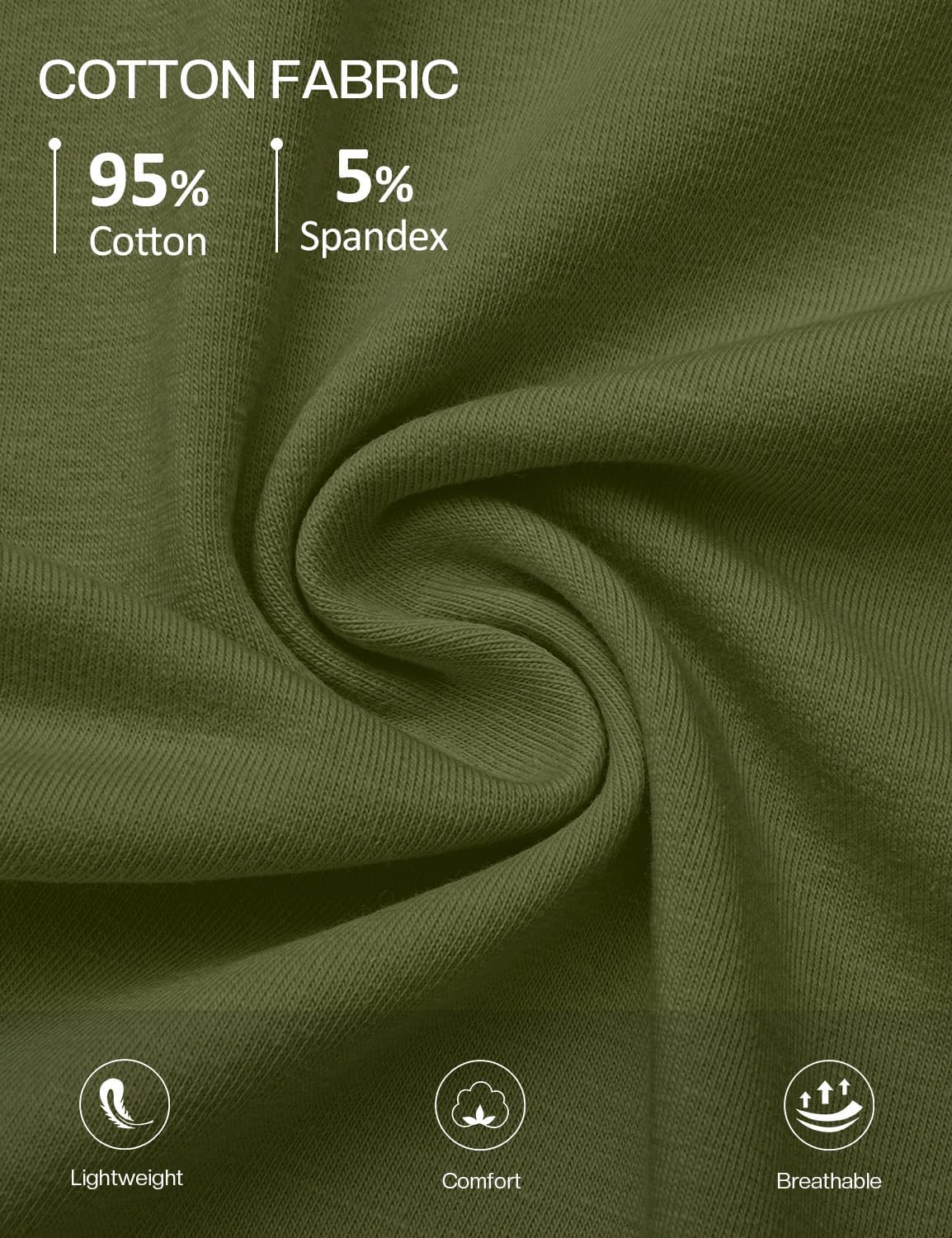 Women's V Neck Cotton T-Shirts Breathable Short Sleeve Tops Lightweight Stretch Summer Tees S-XXL - Image 5