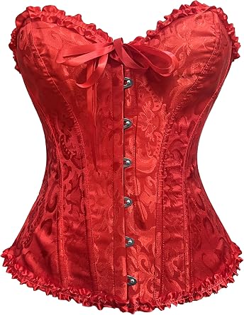 Corset Tops for Women Bustiers Lingerie Sexy Overbust Lace up Cincher High-Waisted Corset S-4XL