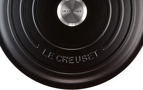 Miniatura 6 de Le Creuset Signature - Cacerola redonda de hierro fundido (11.8 in), color negro mate