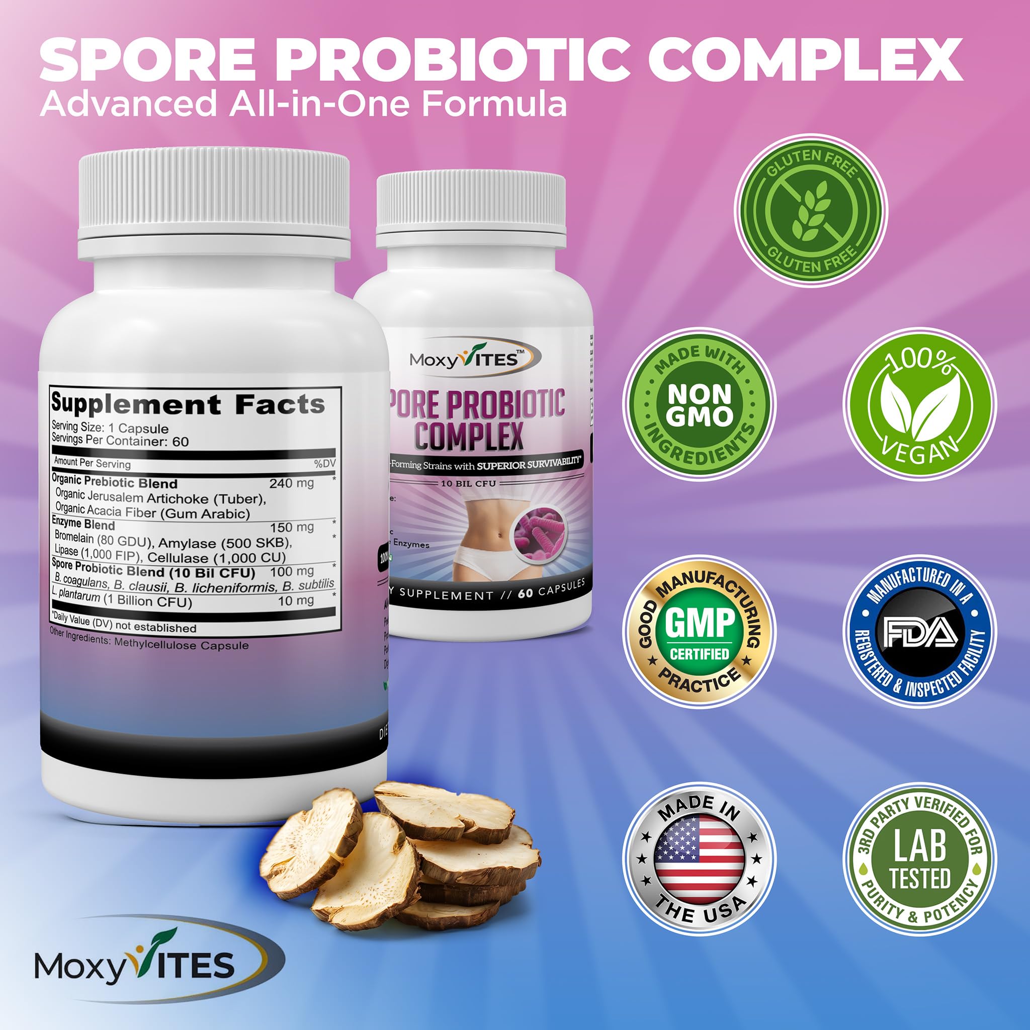 Amazon.com: MoxyVites Spore Probiotic Complex - All In One