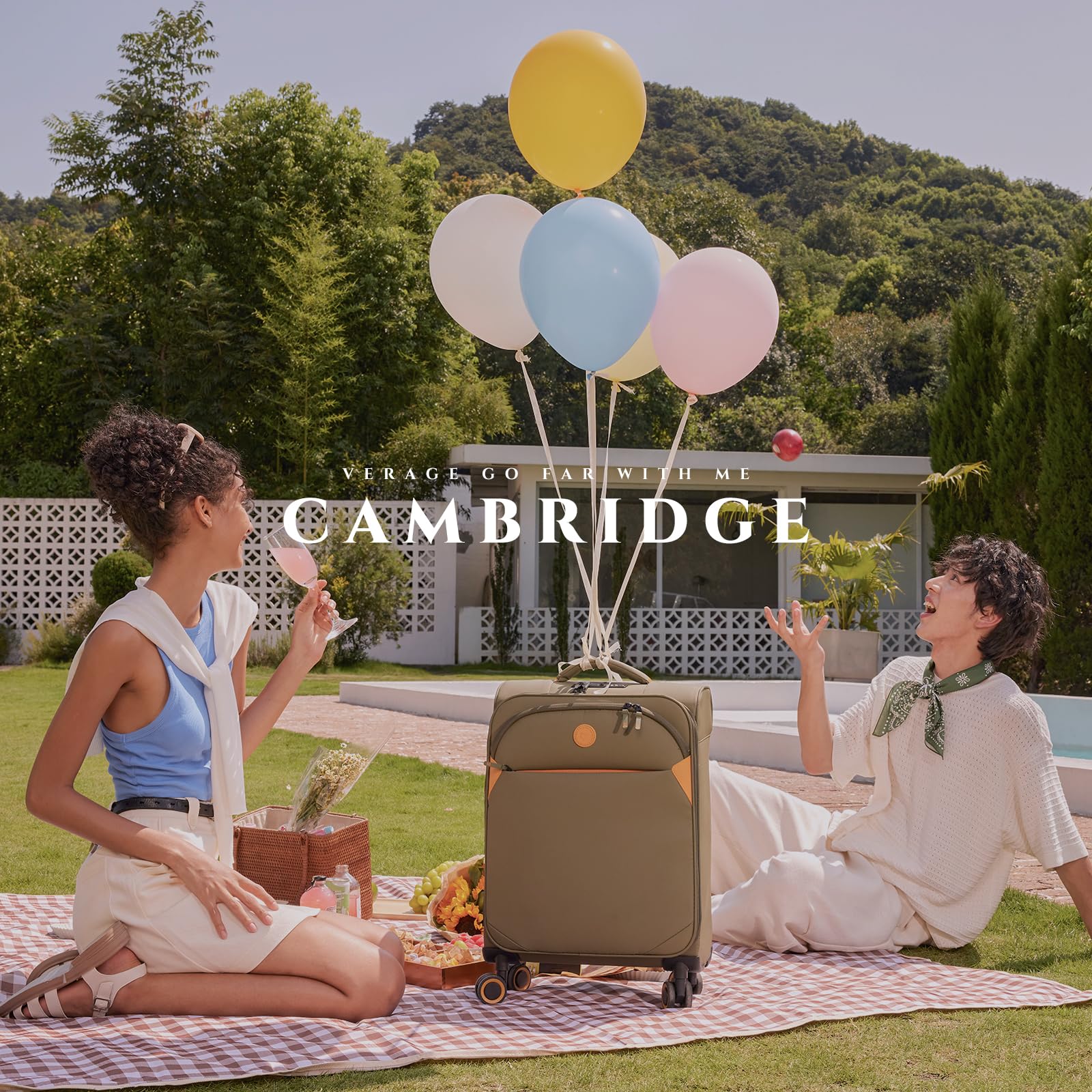 Veragecambridge Lightweight Carry On Luggage Softside Expandable