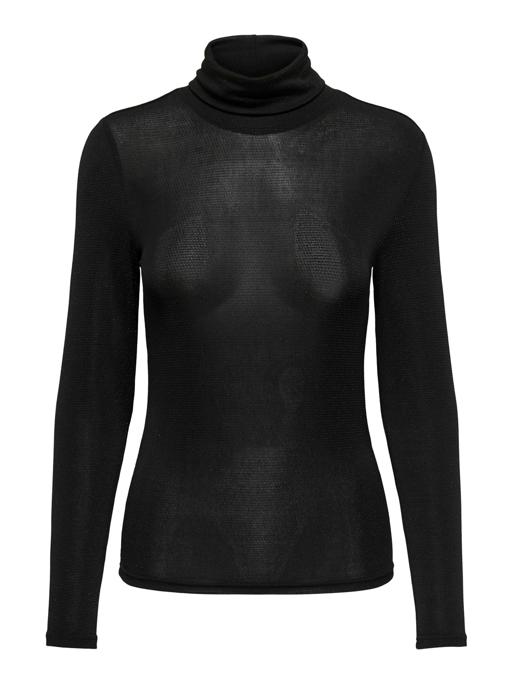 ONLY Onlclara L/S Rollneck JRS, Black, M