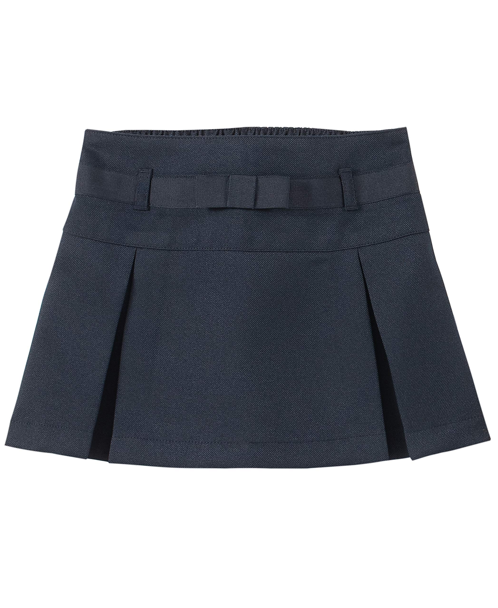 Izod Girls' School Uniform Pull-on Scooter Skirt with Undershorts, Knit Waistband &amp; Functional Pockets, Wrinkle Resistant