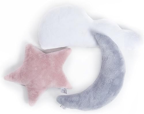 Miniatura 9 de Oilo Almohada de luna de peltre  Lindas almohadas de felpa negras en forma de luna  Cojín de tiro para bebéniño pequeño  Decoración estética de