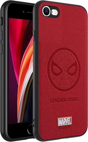 Miniatura 3 de IRON SPIDER Funda para iPhone SE 2020 y iPhone SE 2022, con personaje de superhéroe compatible con iPhone 8, funda de piel, color rojo