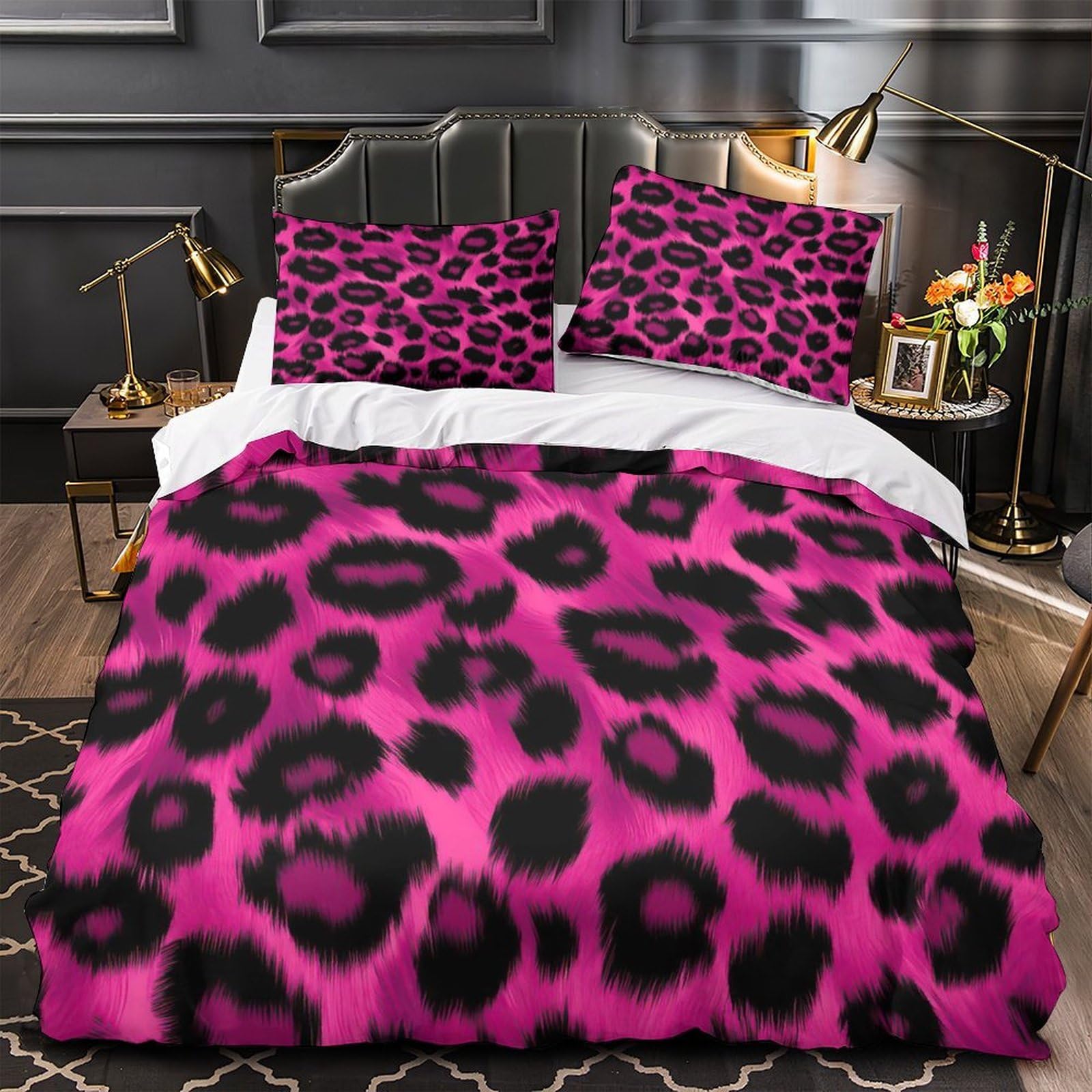 Parure de lit léopard 140x200cm pour des nuits douces au style vibrant