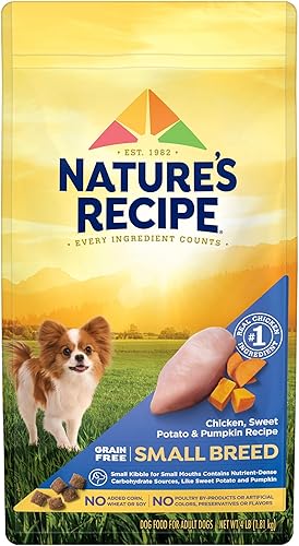 Natures Recipe Grain Free Small Breed Dry Dog Food Chicken Sweet Potato  Pumpkin