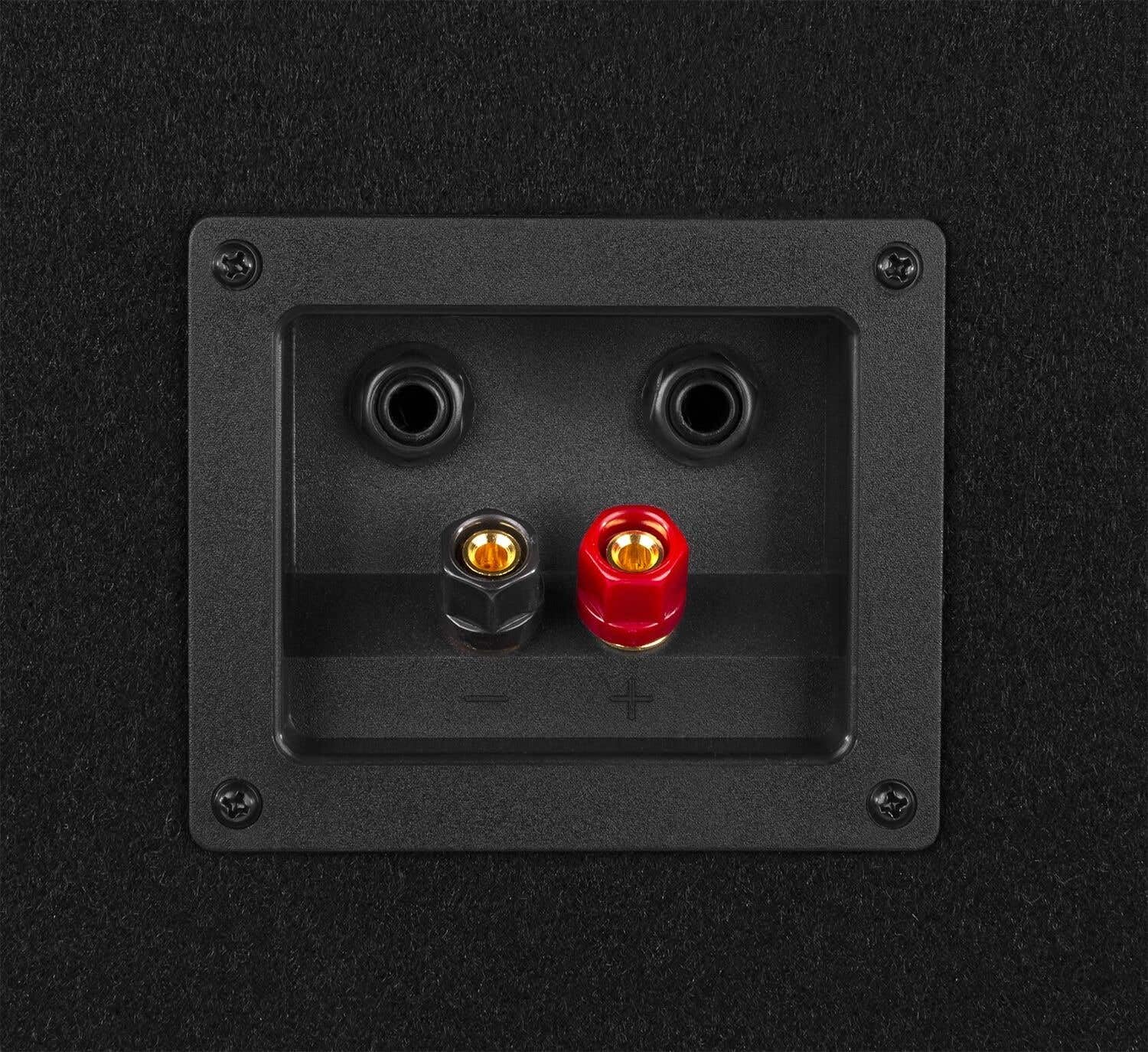 Vonyx SL6 PA Anlage Komplettset 500 Watt Lautsprecher mit Verstärker und Kabel Schwarz