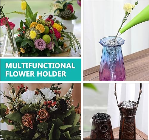 Miniatura 9 de VILLCASE Rejillas de flores, rejilla fija para arreglos florales de bricolaje, decoración de flores de lugar, base de plantas de flores