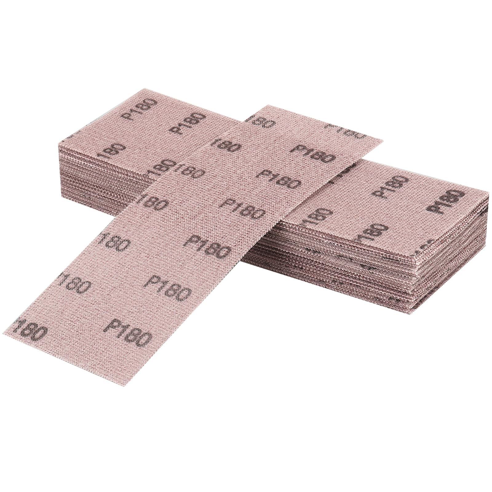 Filet Bande Abrasive 80 X 230mm，25 Pièces Grille Abrasive Professionnelle Avec Grain P180, Pour Ponçage Manuel, Ponceuse Orbitale Et Bloc De Ponçage Manuel
