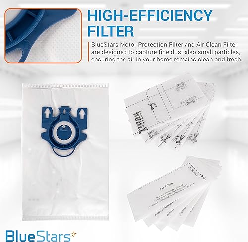 Miniatura 5 de BlueStars Paquete de 12 bolsas de repuesto 3D Airclean para Miele GN bolsas de aspiradora para Miele Classic C1 Complete C1 Complete C2 Complete C3