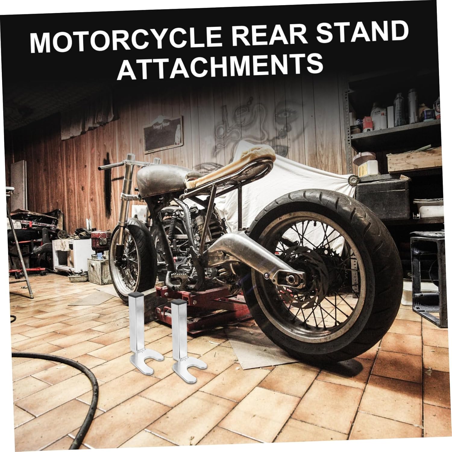 Gatuida 5pairs Motorcycle Spool Lift Stand Attachments Lightweight Rear Stand Adapter for Easy Lifting and Maintenance of and Motorcycles