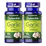 Premium Odorless Garlic (1000mg Equivalent), Traditional Dietary Supplement for Heart Health and Circulation Support with Antioxidant Properties, 250 Rapid Release Softgels, 2 Pack