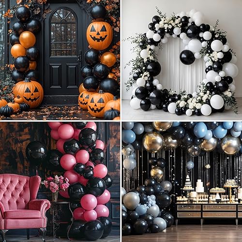 Miniatura 7 de RUBFAC Globos verdes de diferentes tamaños, 105 piezas de 5101218 pulgadas, kit de guirnalda de globos verdes para boda, baby shower, cumpleaños,