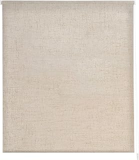 Estoralis | Ramsay | Modernes Design-Rollo | Blickdichter Unistoff | Farbe - Leinen | 110 x 195 cm. (Breite/Höhe) Stoffgröße 107 x 190 cm. | Rollos für Fenster und Türen