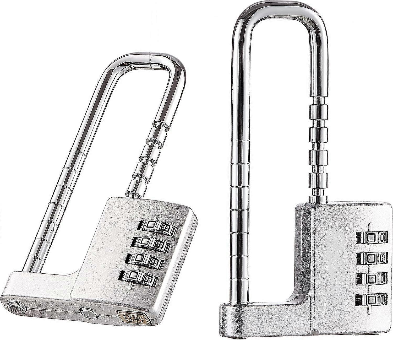 Joyhappst Image Color Cabinet Lock,Combination Padlock,Stainless Steel Gym Locker Lock Code Long Adjustable Shackle Lock For Outdoor, School, Gym, Sports Lockers, Fences
