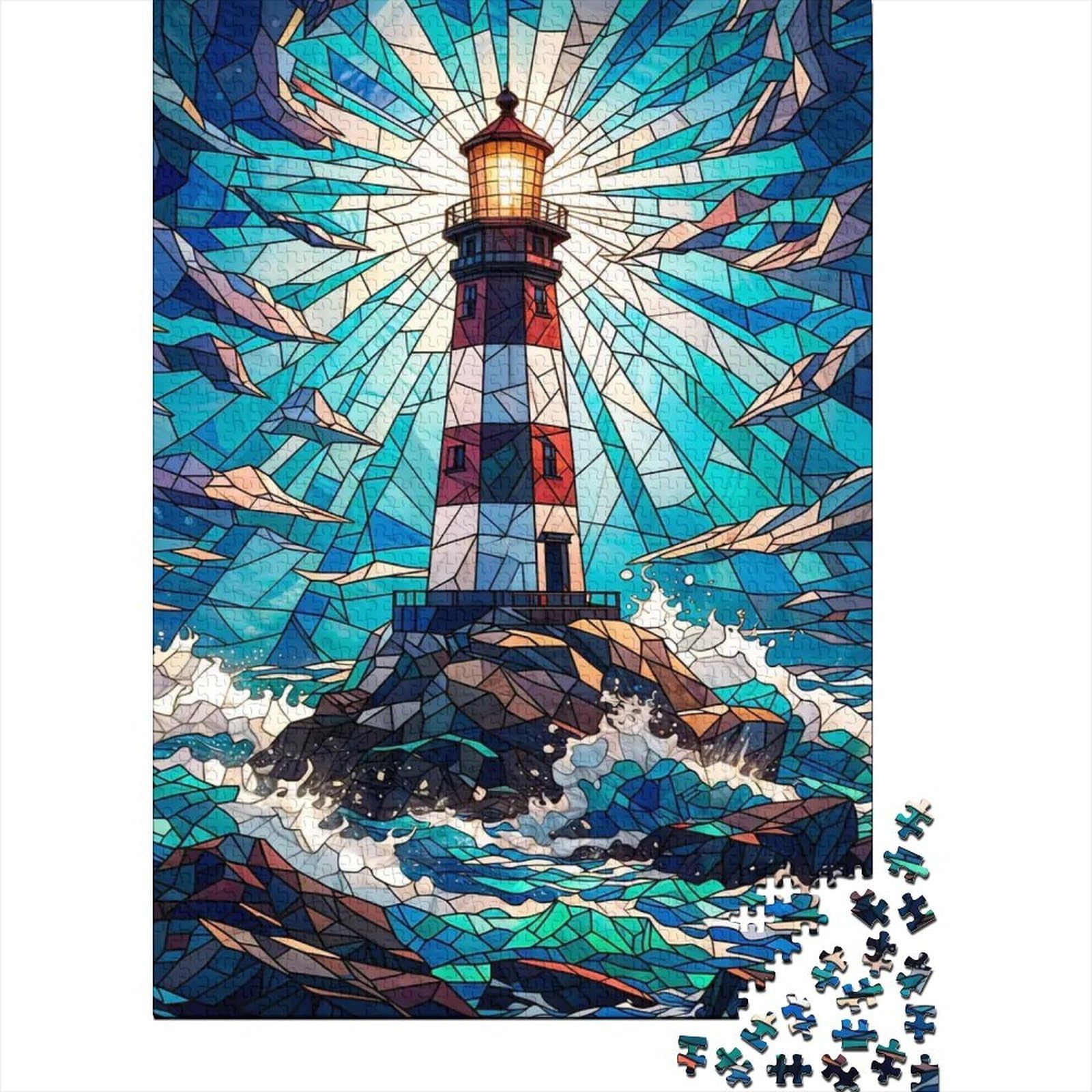 Lighthouse Seascape 1000pc puzzle adult puzzle wall art leisure