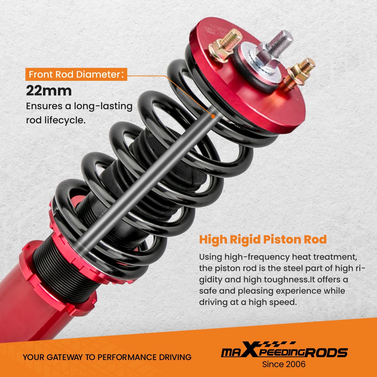 maxpeedingrods Suspension filetage pour Civic EG eg6 EG9 EH EJ VX 91–95 Suspension Coilover