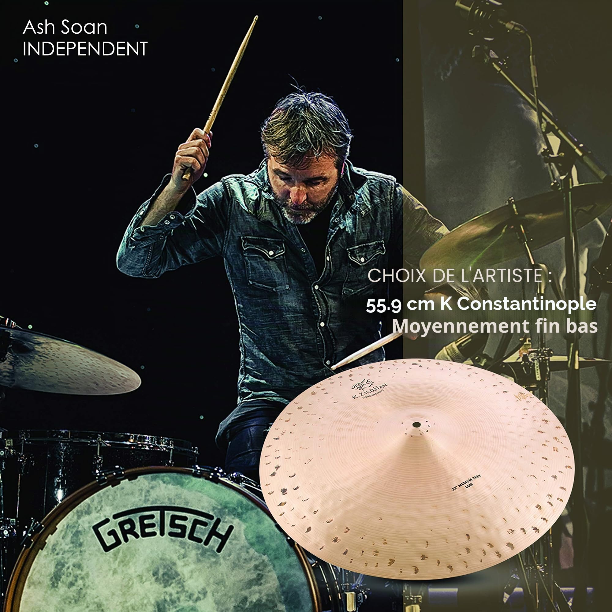 Zildjian K Constantinople Series - 22" Medium Thin Low Ride Cymbal