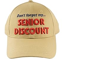Don't Forget My Senior Discount Baseball Cap: Perfect Father's Day Gift for Elderly Dads