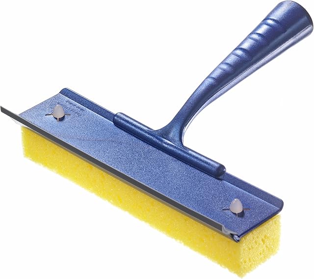 Melody Nespoli Window Washer with Synthetic Sponge and Integrated Rubber Squeegee
