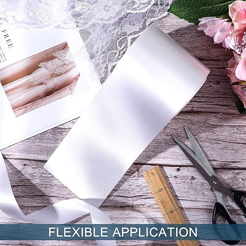 Miniatura 4 de Cinta impermeable de Navidad para exteriores, cinta de satén de polietileno, decoración floral para manualidades, cinta con patrón de hojas de