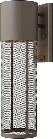 Hinkley Aria Transitional One Light Medium Outdoor Wall Mount, Buckeye Bronze