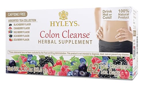 Miniatura 17 de Hyleys Colon Cleanse Tea sabor a bayas de Goji (paquete de 6 – 150 bolsas de té en total)
