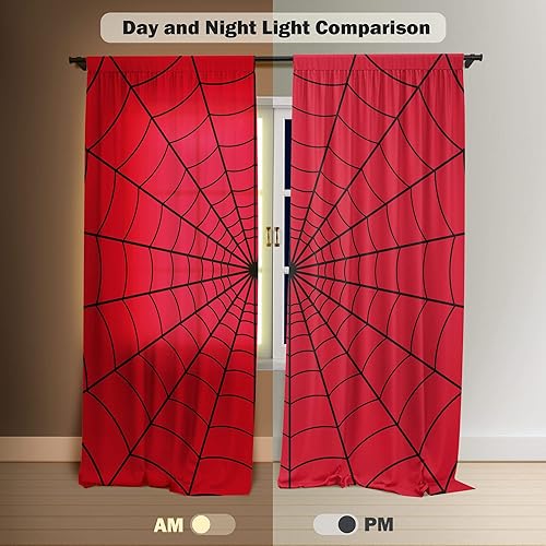 Miniatura 8 de Yilinata Cortinas para ventana de espacio exterior para niños, niñas, universo, planeta, galaxia, astronauta, sala de estar, dormitorio, guardería,