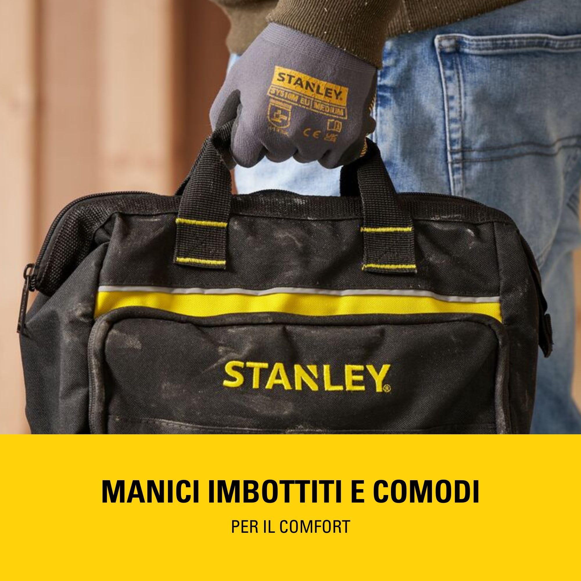 STANLEY 1-93-330 Borsa portautensili 30 x 25 x 13 cm con base rigida