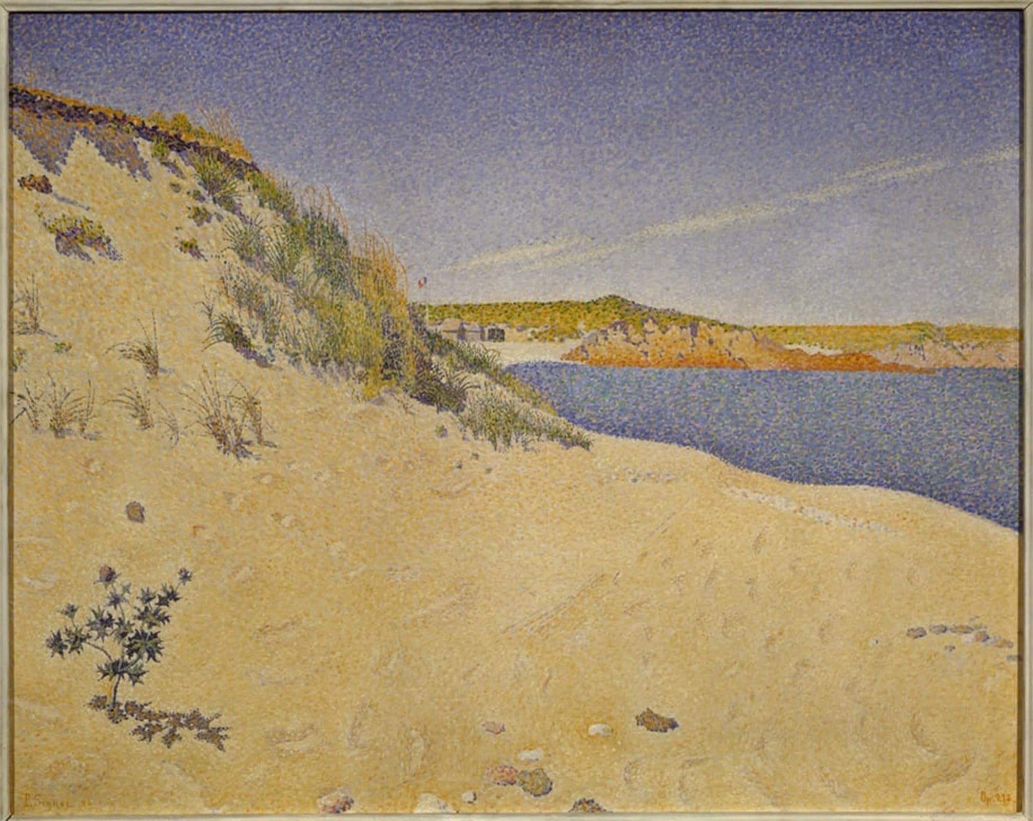 POSTERIIk Vintage Art Print Images Pictures Print Sandy by Paul Signac Modern Colour Posters for Office Home Decor 60x90cm