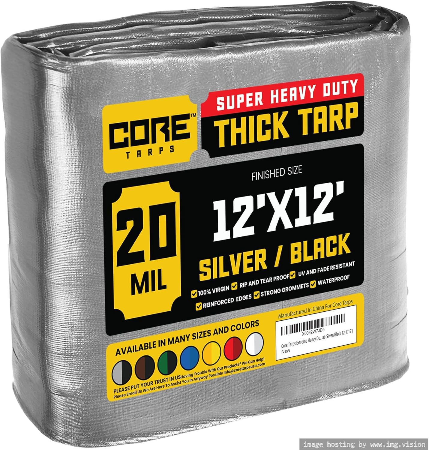 Core Tarps Extreme Heavy Duty 20 Mil Tarp Cover