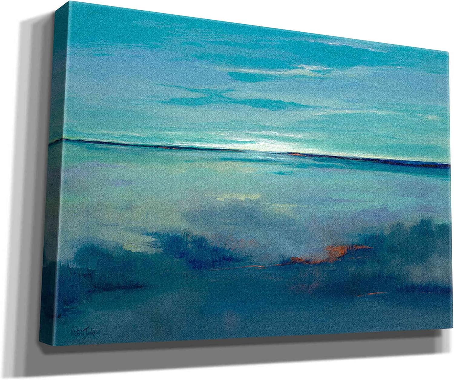 Epic Graffiti 'Blue Ciel' by Victoria Jackson, Canvas Wall Art, 26"x18"