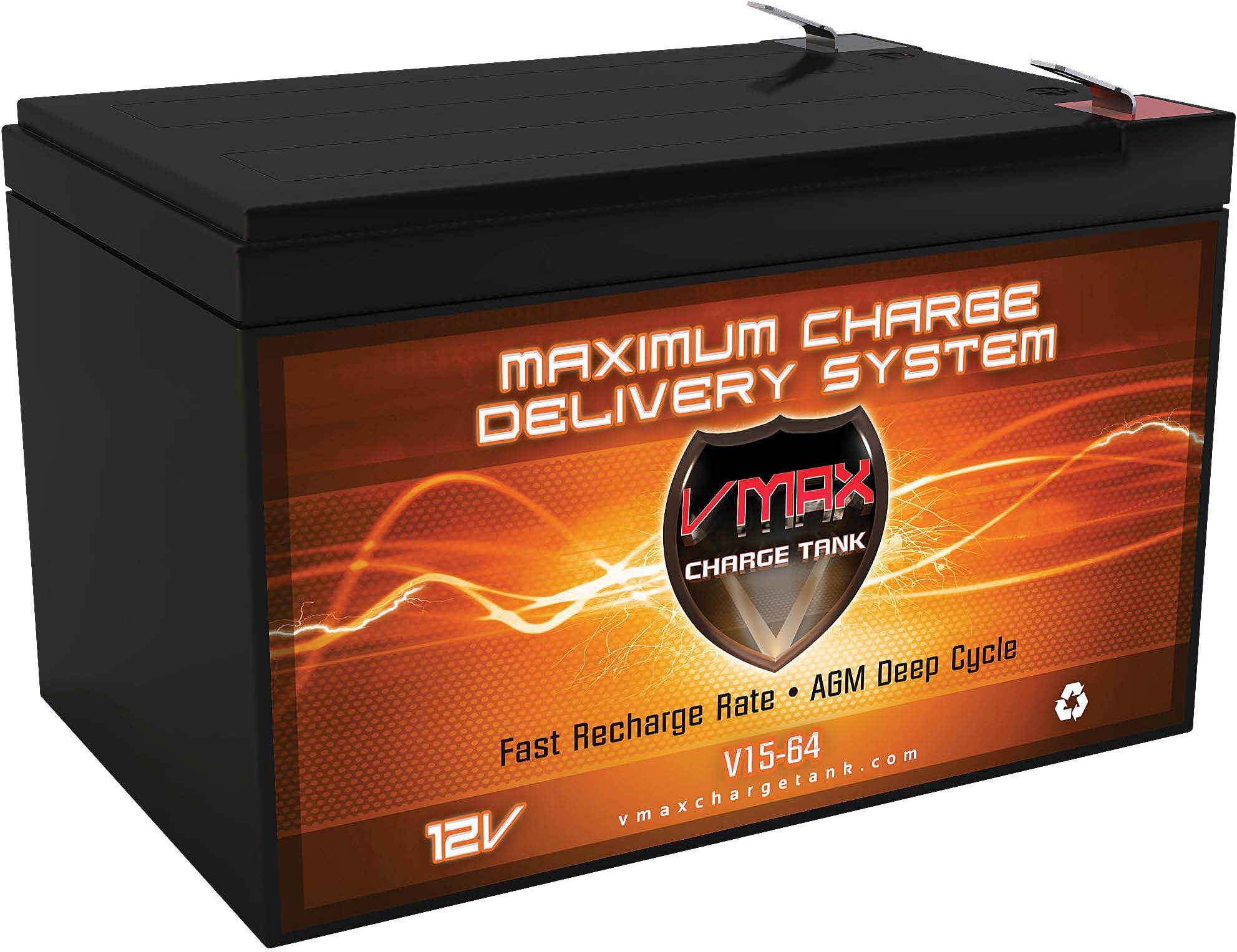 VMAXMB64 AGM Deep Cycle Battery Replacement for Bladez XTR 300 12V 15Ah Scooter Battery