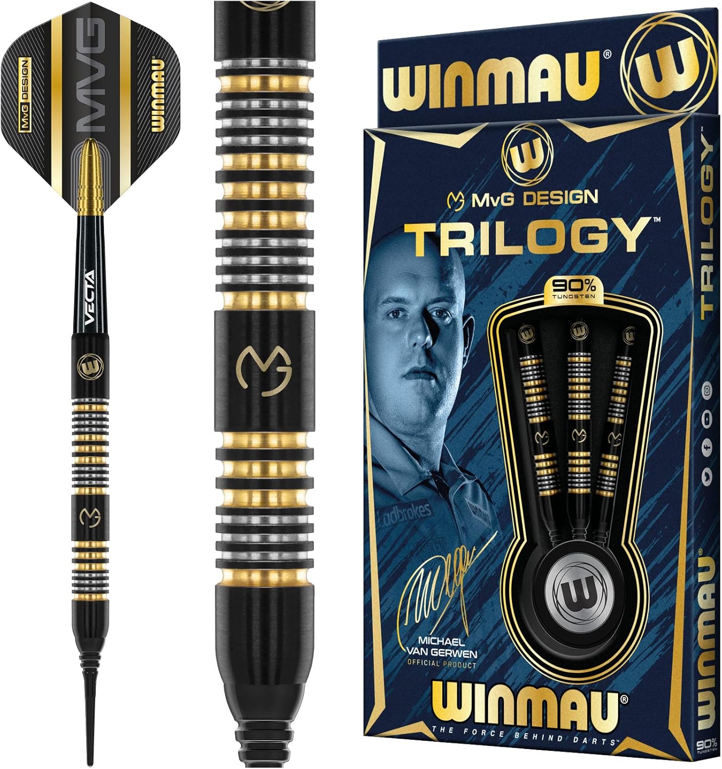 WINMAU MvG Brass Darts WINMAU Michael Van Gerwen MvG Ambition