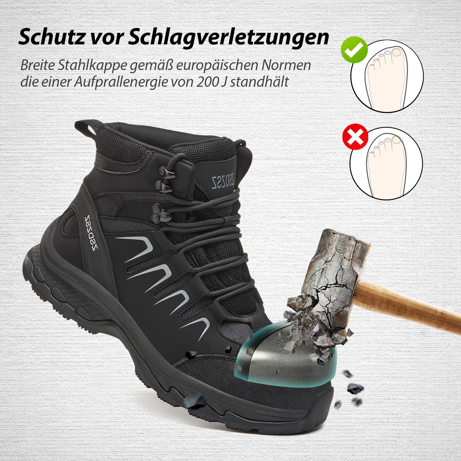 Zapatos de Seguridad Hombre Zapatos de Trabajo Mujer