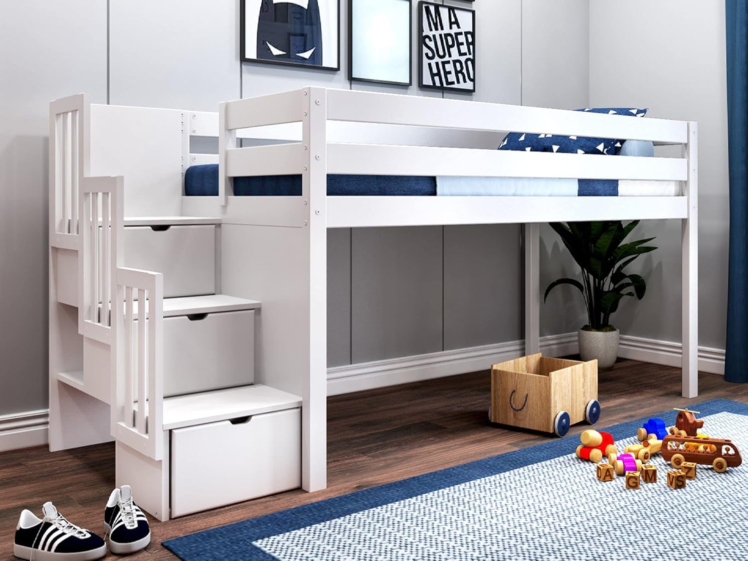 jackpot castle low loft bed