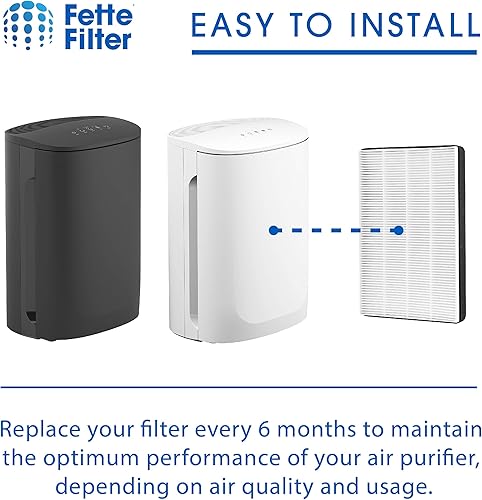 Miniatura 5 de Fette Filter - 2 filtros HEPA de alta calidad compatibles con 3M F2  A2 filtro purificador de aire para modelos # FAP-C02WA-G2, FAP-C03BA-G2,