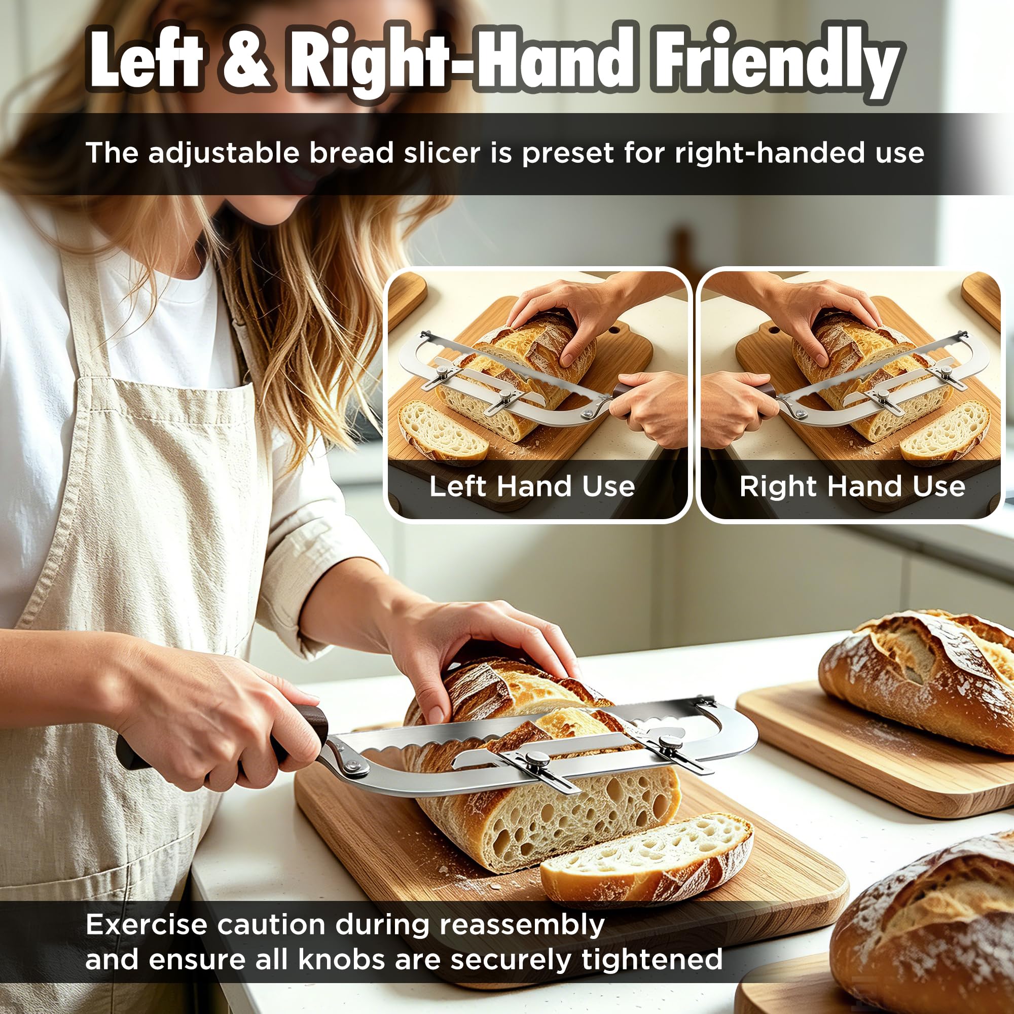 Qvamodo Bread Knife - Perfect Slices Every Time -5