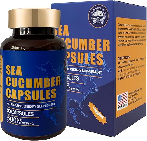 DOL Cápsulas de pepino de mar capturadas en la naturaleza suplemento de extracto de pepino de mar antioxidante súper natural constructor