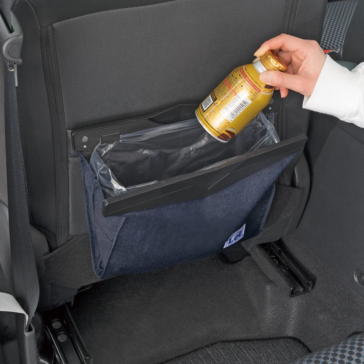 デニムゴミ箱 新品！車用スリムゴミ箱 デニム柄フラットダスト ナポレックスの通販