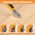 4-in-1 Staple Gun, Heavy Duty Stapler with 800 Staples and Staple Remover, Adjustable Force Upholstery Staple Gun for Wood, Furniture, Crafts, DIY, Cable, Carpet