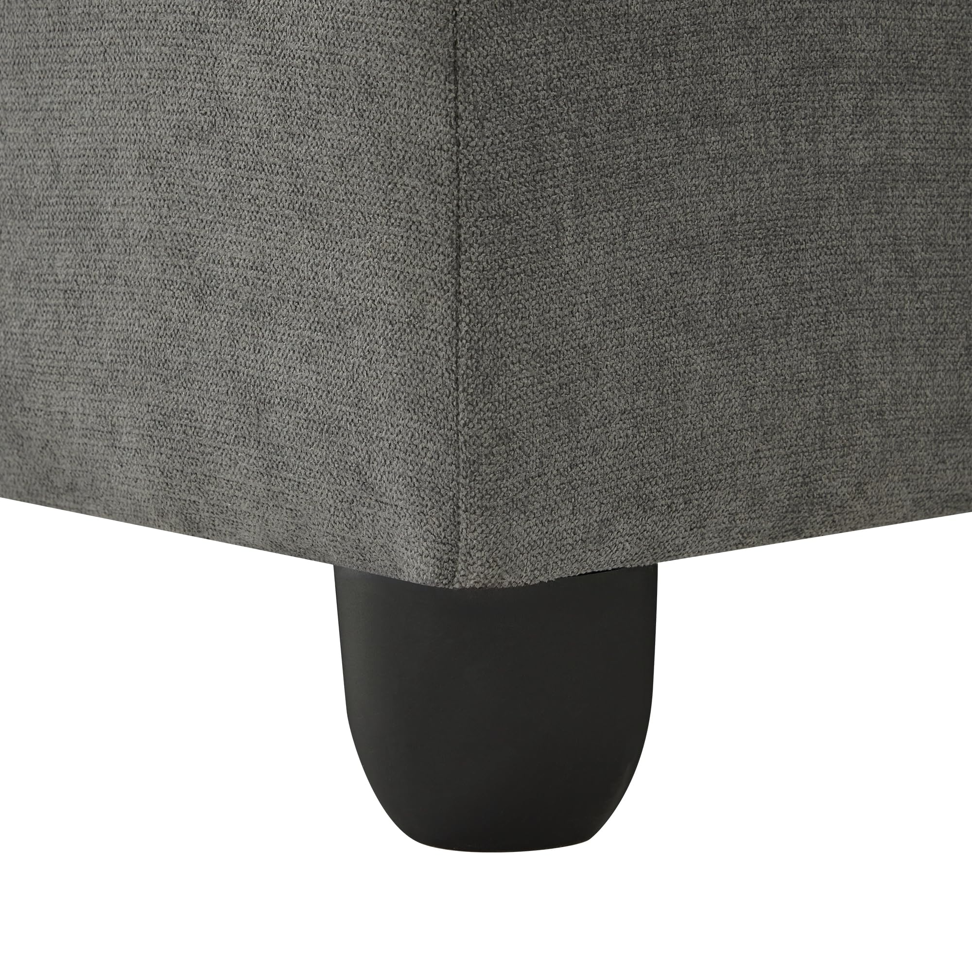 Sofá esquinero moderno 5 plazas rayas verticales convertible en forma de L U sofá modular salón gris