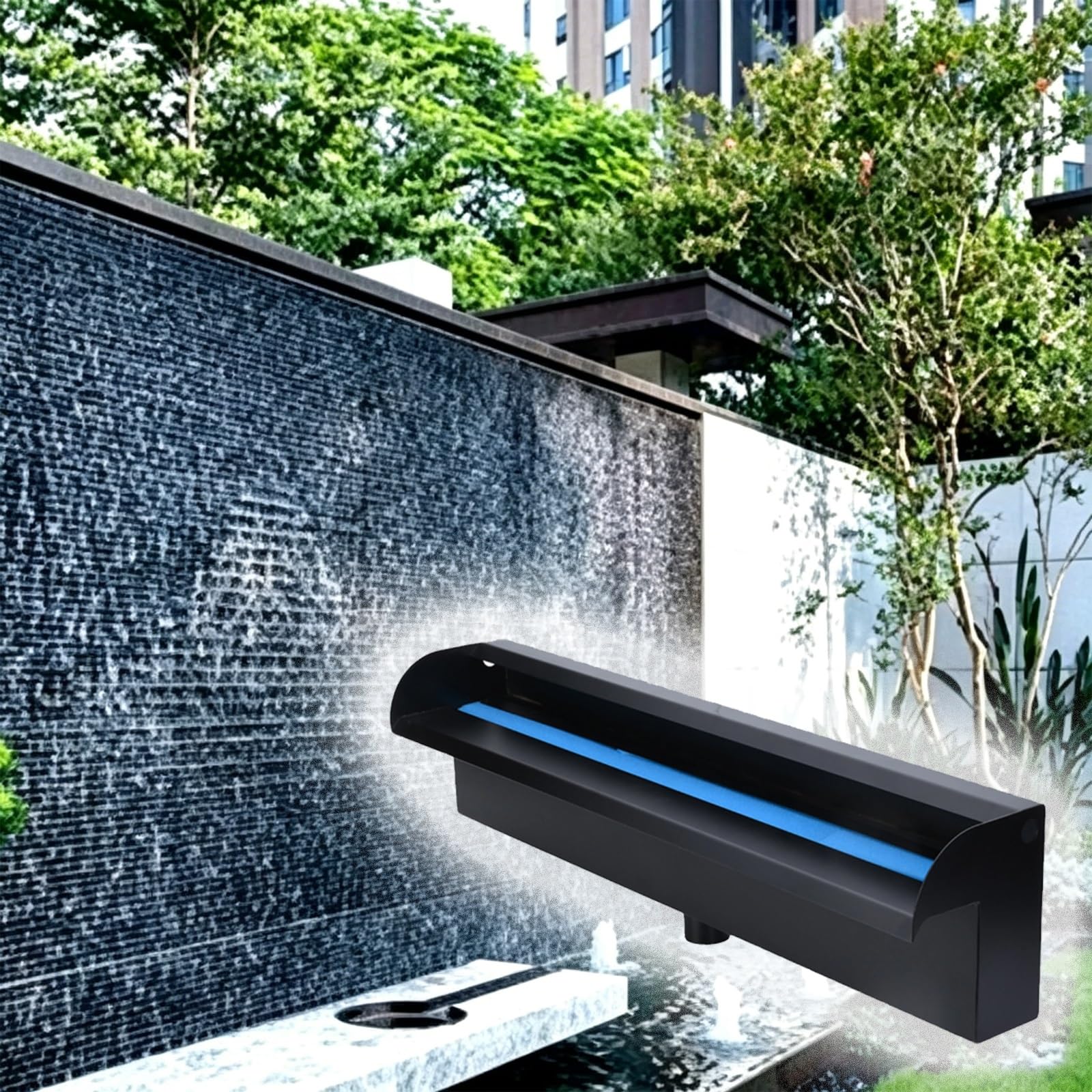Cascade de bassin anti-corrosion pour fontaine de jardin et rocaille durable