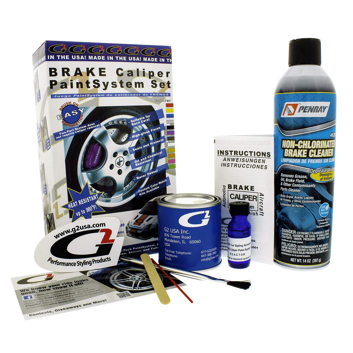 G2 High Temperature Brake Caliper Paint System Set Blue G2162 Buy