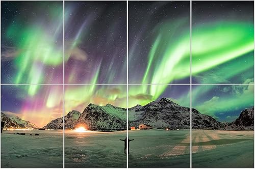 Paneles acústicos artísticos, 48 x 32 x 0.4 pulgadas, absorben el sonido, decoración de pared, adecuados para reducción artística de ruido, estudios