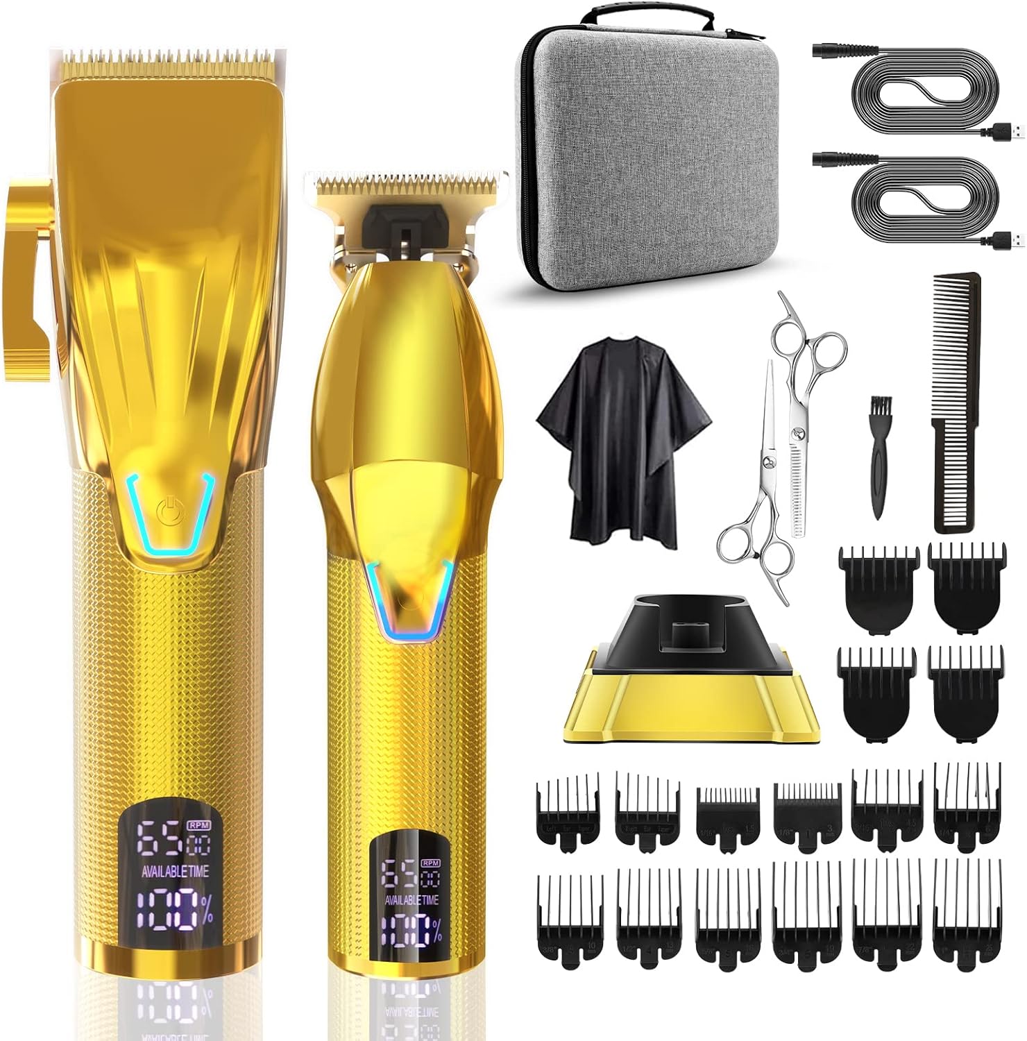 Suttik Professional Hair Clipper and Trimmer Set, Barber