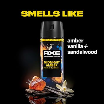AXE Fine Fragrance Collection Body Spray Midnight Amber Freshness 2.9 oz