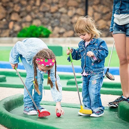 Miniatura 7 de Liberry Juego de golf para niños pequeños, palos de golf retráctiles para niños de 2, 3, 4, 5, juegos deportivos para interiores y exteriores