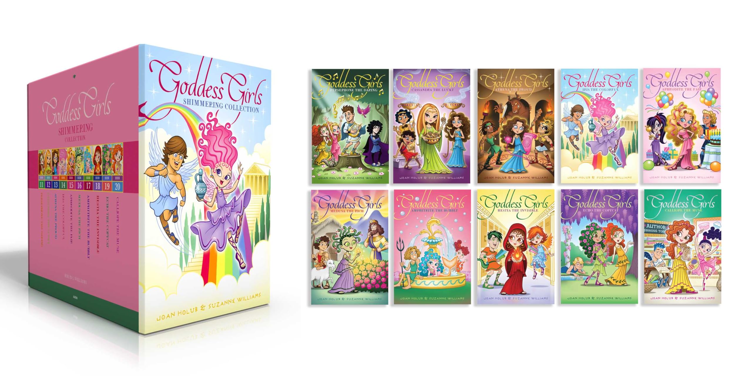 Goddess Girls Shimmering Collection (Boxed Set): Persephone the Daring; Cassandra the Lucky; Athena the Proud; Iris the Colorful; Aphrodite the Fair; ... Echo the Copycat; Calliope the Muse